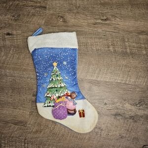 Vintage Rauch Industries 3D Christmas Stocking